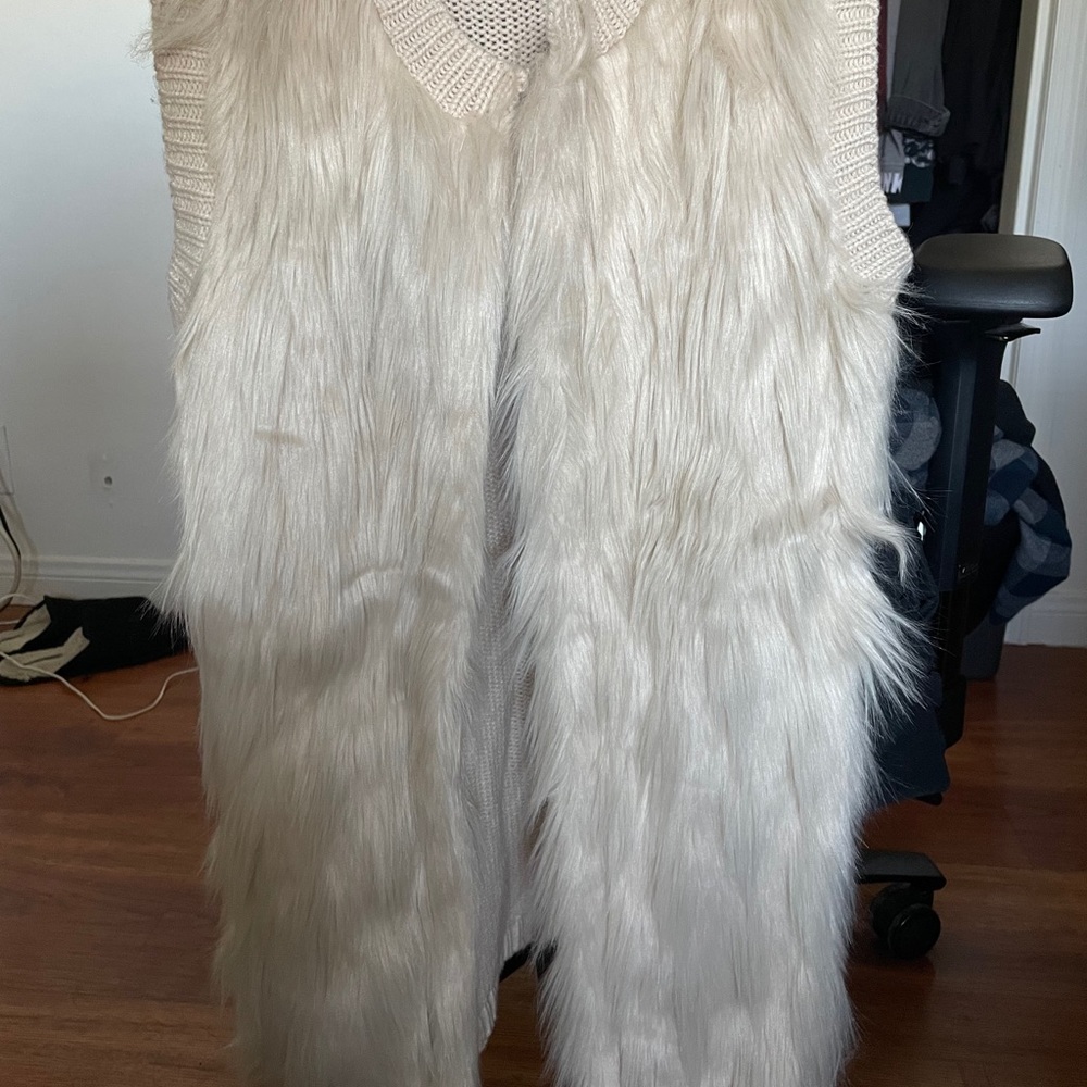 Furry vest jacket